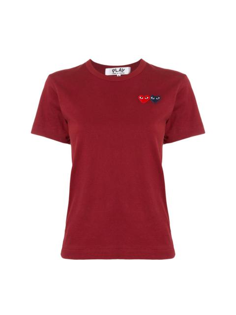 Comme des Garçons PLAY logo embroidered crew neck T-shirt