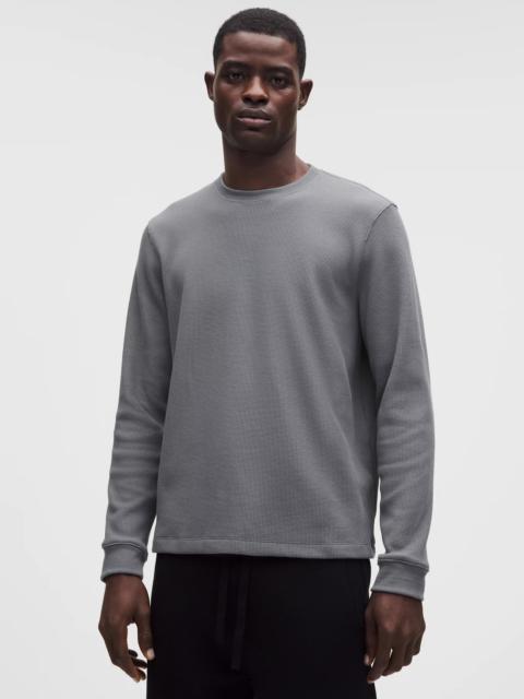 lululemon Cotton-Blend Waffle Knit Long-Sleeve Shirt