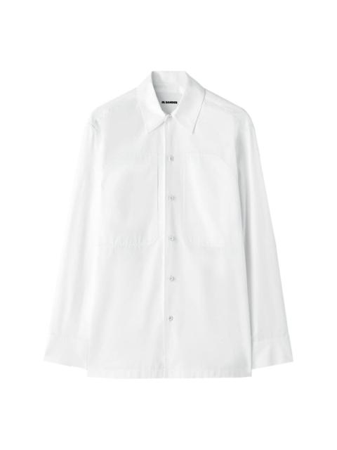 patch pockets cotton shirt