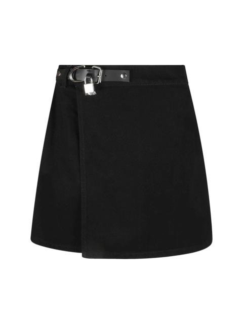 JW Anderson Padlock Strap Mini Skirt 'Black'