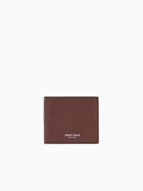 GIORGIO ARMANI BIFOLD LEATHER WALLET