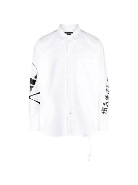 mastermind JAPAN logo-print cotton shirt