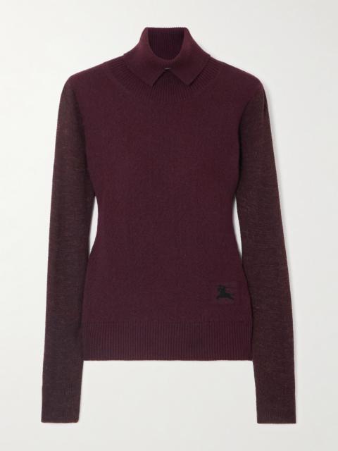 Burberry Brushed Wool-blend Turtleneck Sweater