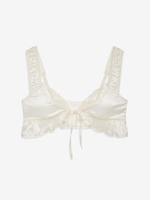 For Love & Lemons Chantilly Bows Ruffle Bralette