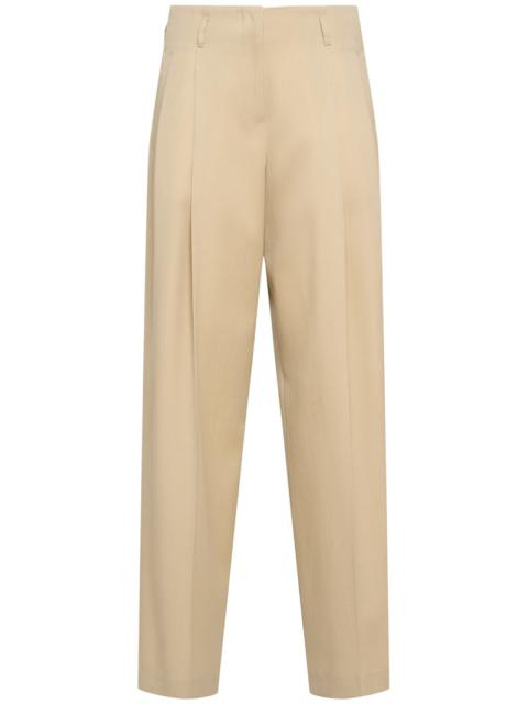 パンツ Golden  Wide-Leg Light Green Wool Trousers Golden Goose WIDE-LEG LIGHT GREEN WOOL TROUSERS | netdressed