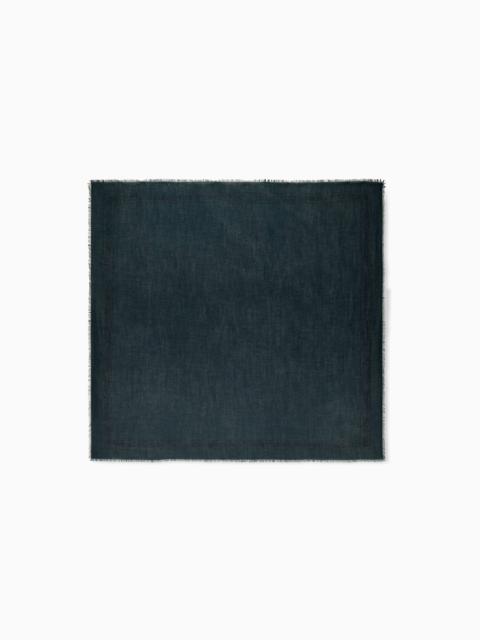 EMPORIO ARMANI MODAL BLEND SCARF WITH JACQUARD LOGO SIGNATURE CAPSULE