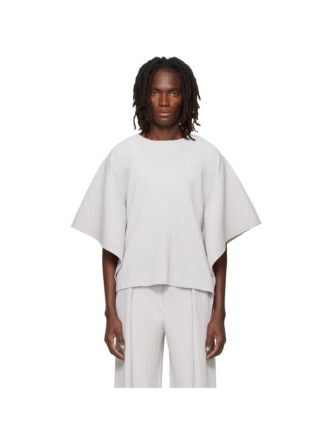 ISSEY MIYAKE Gray Motion Blur Top