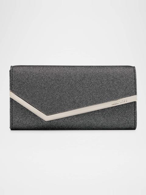 JIMMY CHOO Emmie Glitter Clutch Bag