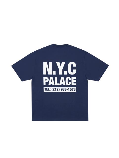 PALACE SHOP NUMBERS T-SHIRT NAVY