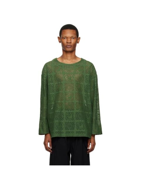 Sasquatchfabrix. Green Jah Lion Long Sleeve T-Shirt