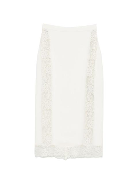 ELIE SAAB lace midi skirt