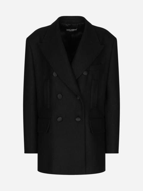 Dolce & Gabbana Oversize double-breasted wool baize jacket