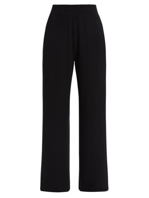 LESET Women's Lauren Knit Wide-Leg Pants - Black
