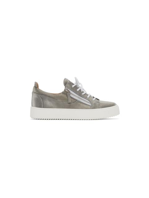 Giuseppe Zanotti Silver Frankie Sneakers
