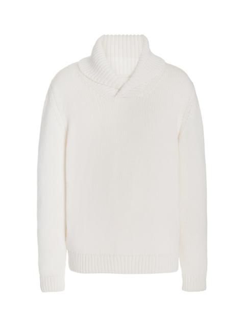 GABRIELA HEARST Sal Knit Sweater in Ivory Cashmere