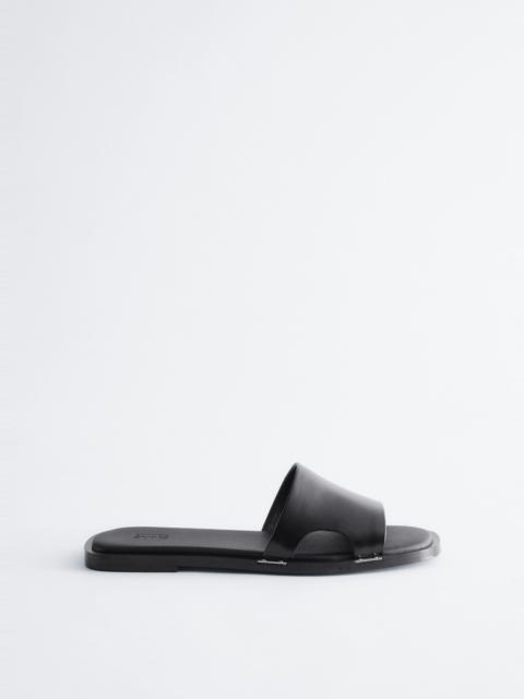 & Other Stories Metal-Detail Leather Slides
