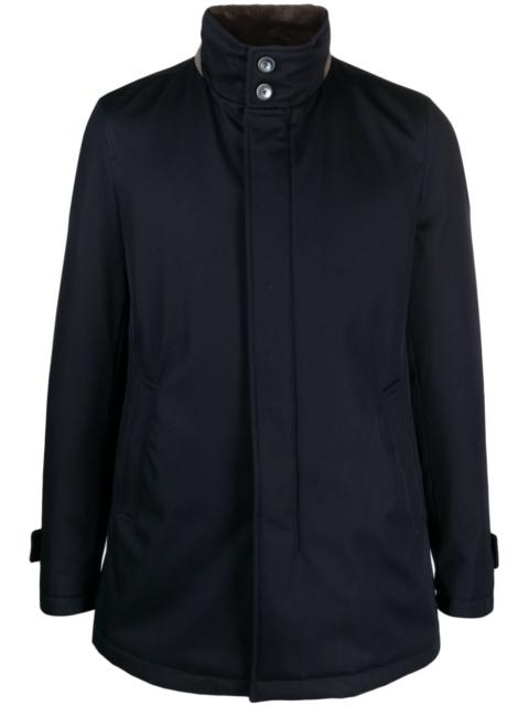 Herno stand-up collar wool jacket