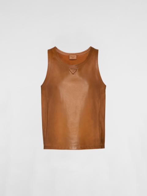 Nappa leather top