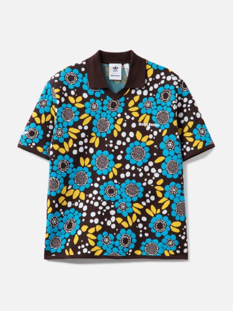 adidas Originals WALES BONNER KNIT FLORAL POLO SHIRT