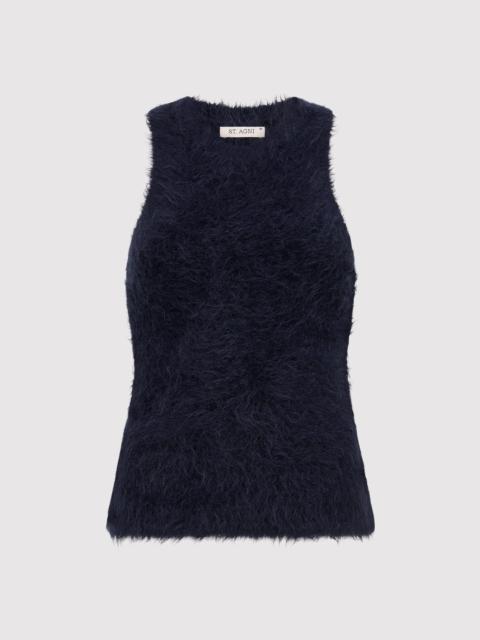 ST. AGNI Alpaca Tank - Midnight Blue