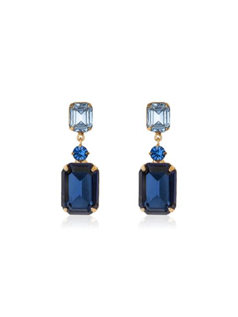 Jennifer Behr Justine Crystal Earrings blue