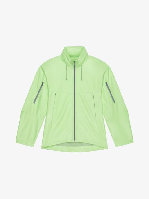 Givenchy WINDBREAKER IN LEATHER WITH REFLECTIVE DETAILS