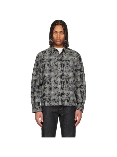 Dime Black Plaid Flannel Shirt