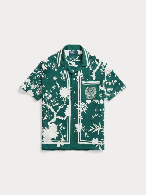 Polo Ralph Lauren Wimbledon Linen-Silk Camp Shirt