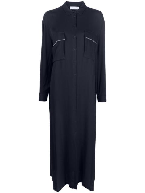 FABIANA FILIPPI long-sleeved maxi shirtdress