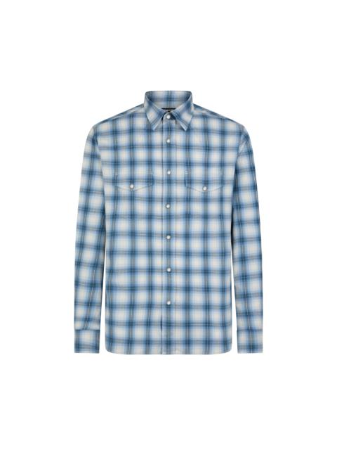 DEGRADE OVERCHECK WESTERN SHIRT