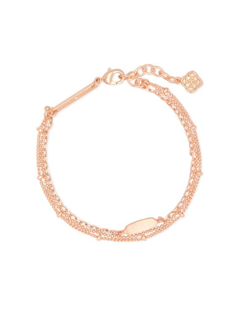 KENDRA SCOTT Fern Multi Strand Bracelet in Rose Gold
