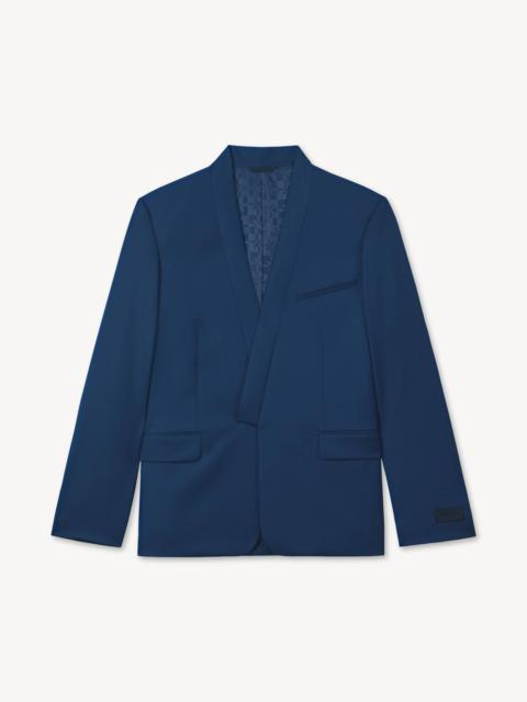 KENZO Single breasted kimono tailored jacket in viring wool