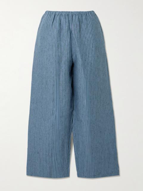 DEIJI STUDIOS Ease Striped Organic Linen Pants