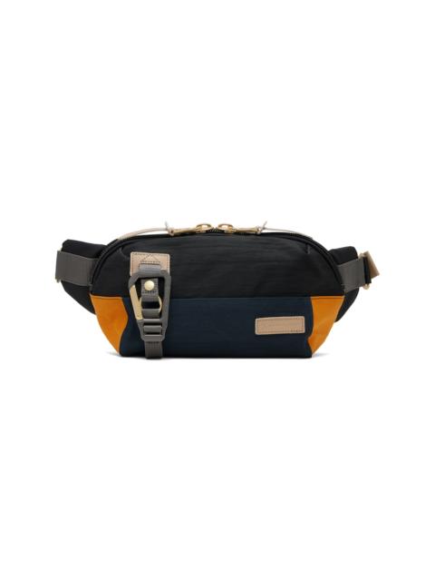 master-piece Black Link Waist Belt Bag