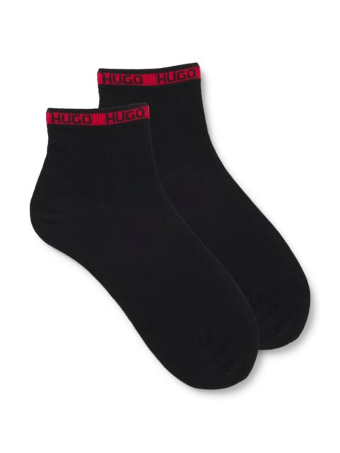 HUGO TWO-PACK OF SHORT SOCKS WITH LOGO BANDS