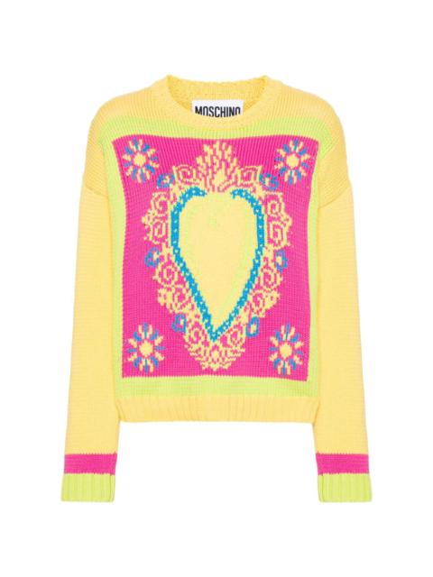 Moschino intarsia-knit jumper