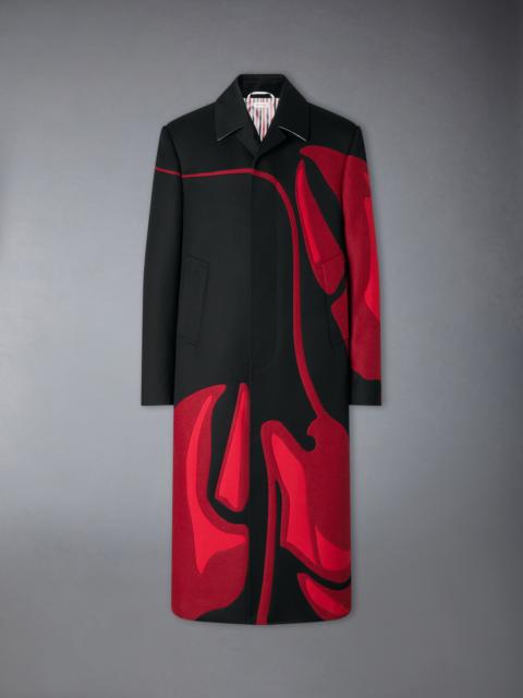 Thom Browne CAVARLY TWILL LOBSTER OVERCOAT