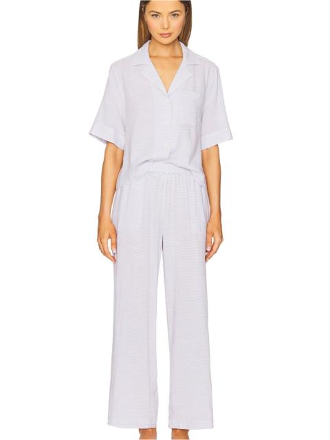 eberjey Nautico Relaxed Short Sleeve Pant PJ Set