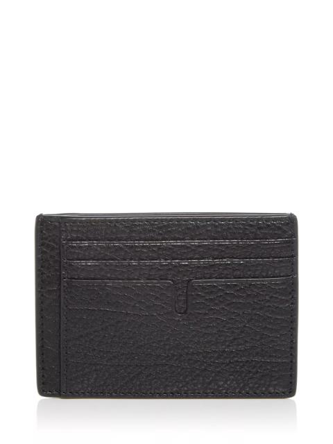 Chase Leather Money Clip Card Case