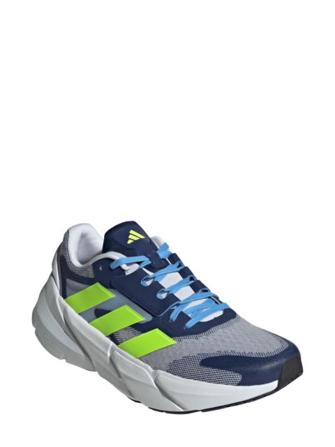 Adistar 2.0 Running Shoe in White/Lucid Lemon/Dark Blue