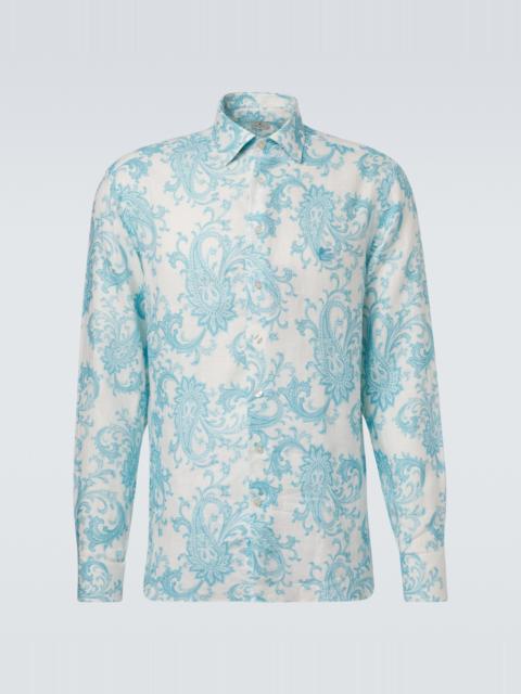 Etro Paisley linen shirt