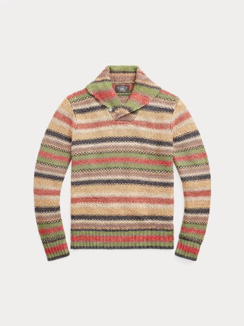 RRL by Ralph Lauren Striped Linen-Blend Sweater