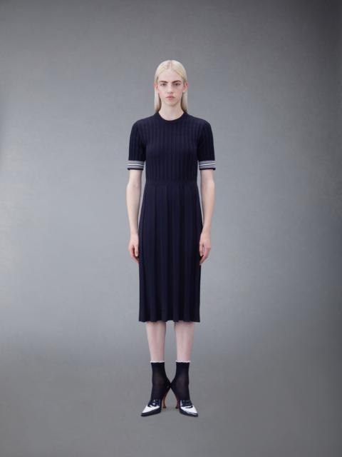 Thom Browne cable-knit cotton midi dress