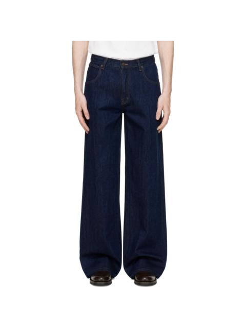 Tonywack Navy Flared-Leg Denim Jeans