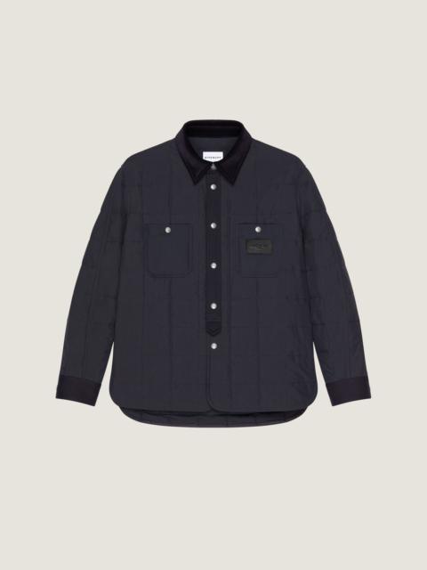 Givenchy COUTURE SEAM QUILTED OVERSHIRT GIVENCHY PARIS PATCH