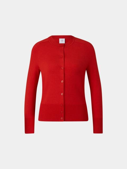 BOGNER Ilma knit jacket in Red