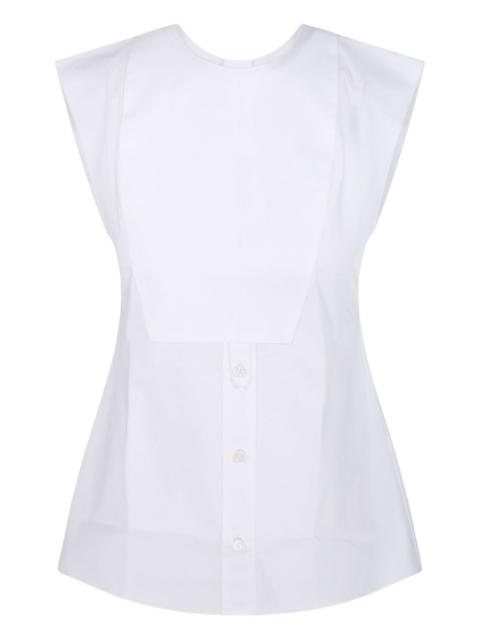 Victoria Beckham button-front sleeveless top