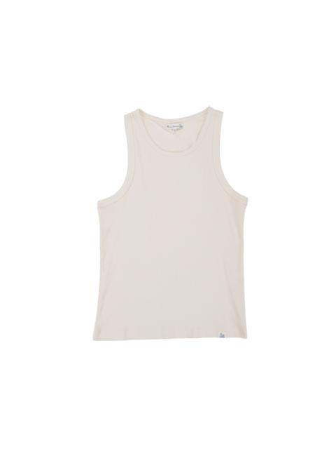 Merz b. Schwanen RIBTANK01 Iconic Ribbed Cotton Tank Top Nature