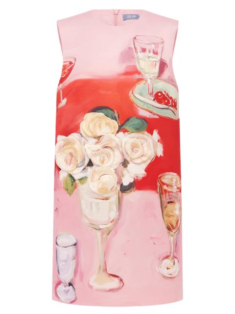 LEO LIN Yvonne Embroidered Mini Dress