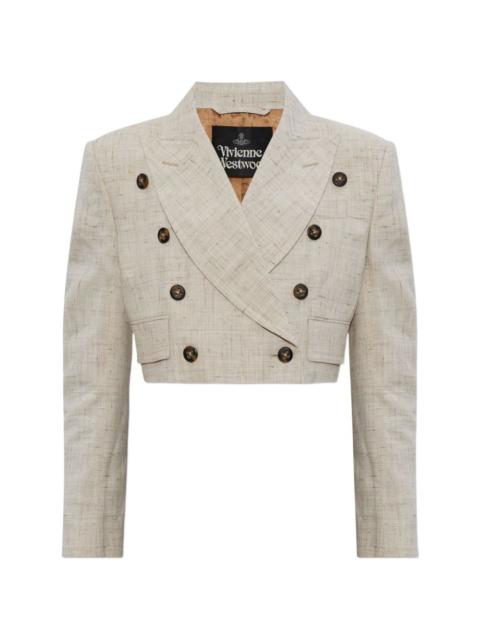 Vivienne Westwood Ls Cut Off double-breasted cropped jacket